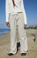 John Galt Sand Striped Anastasia Sweatpants