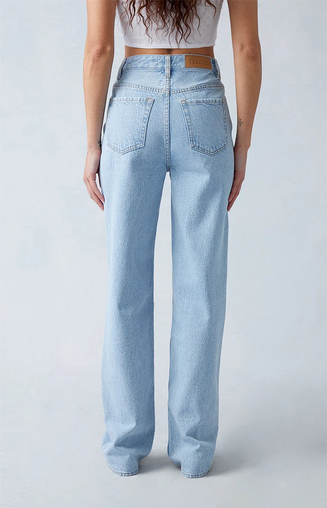 PacSun Eco Light Indigo V-Dip '90s Boyfriend Jeans