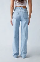 PacSun Eco Light Indigo V-Dip '90s Boyfriend Jeans