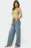 Edikted Galya Textured Halter Top