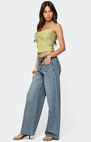 Edikted Galya Textured Halter Top