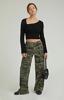 Pacsun Camouflage Lightweight Low Rise Baggy Pants