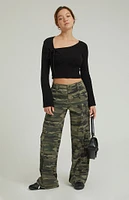 PacSun Camouflage Lightweight Low Rise Baggy Pants