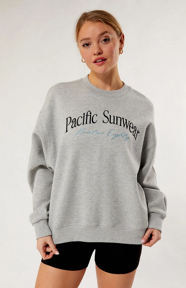 PacSun Pacific Sunwear Nineteen Eighty Crew Neck Sweatshirt