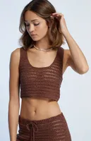 LA Hearts Daisy Chain Crochet Tank Top