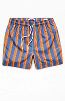 PacSun Cannes Striped 4.5" Swim Trunks