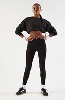 PAC 1980 WHISPER Black Active Crossover Yoga Pants