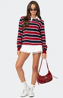 Edikted Hanna Striped Collared Shirt