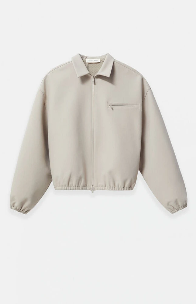 Fear of God Essentials Timber Bonded Canvas Zip Up Jacket