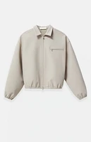 Fear of God Essentials Timber Bonded Canvas Zip Up Jacket