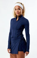 PAC 1980 WHISPER Active Navy Cinched Free Form Jacket