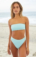 VYB Blue Reckless Bandeau Bikini Top