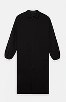 Fear of God Essentials Black Nylon Trench Coat