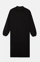 Fear of God Essentials Black Nylon Trench Coat