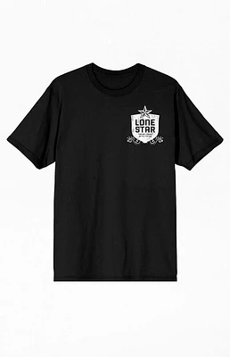 Lone Star Armadillo Drinking Beer T-Shirt
