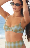 Thrills Plaid Ansley Underwire Bikini Top