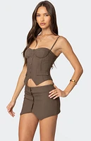 Edikted Ellis Buttoned Up Corset