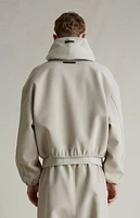Fear of God Essentials Timber Bonded Canvas Zip Up Jacket