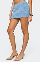 Edikted Shaylee Sequin Knit Mini Skirt