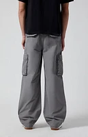 Pacsun Gray Extreme Baggy Cargo Jeans