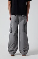 PacSun Gray Extreme Baggy Cargo Jeans