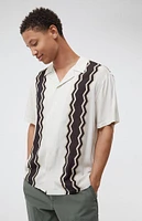 PacSun ZigZag Striped Woven Camp Shirt