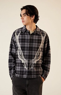 Pacsun Graphic Flannel Shirt