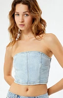 Pacsun Briella Denim Tube Top