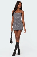 Edikted Sylvester Open Back Sequin Mini Dress