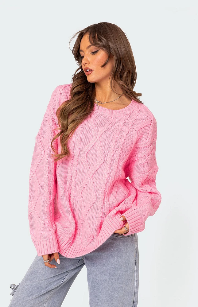 Kennedy Oversized Cable Knit Sweater