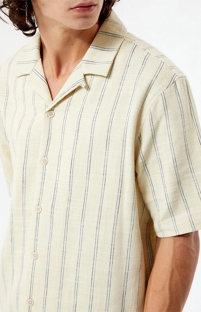 PacSun Terry Woven Striped Camp Shirt