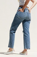 PacSun Medium Indigo Ripped '90s Straight Leg Jeans