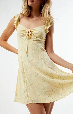 LA Hearts Keyhole Babydoll Mini Dress