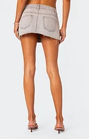 Edikted Micah Denim Mini Skirt