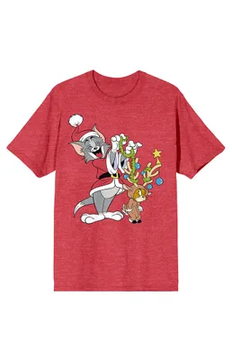 Tom & Jerry Santa T-Shirt