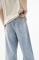 PacSun Light Wash Extreme Baggy Jeans