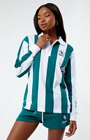 HELLO, DAISY Oversized Rugby Polo Shirt