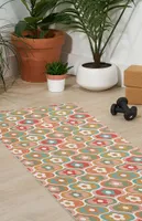 Emanuela Carratoni Vintage Floral Geometry Yoga Mat