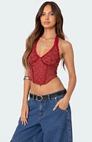 Edikted Chica Lace Halter Corset