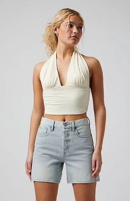 Pacsun Light Indigo Denim Dad Shorts