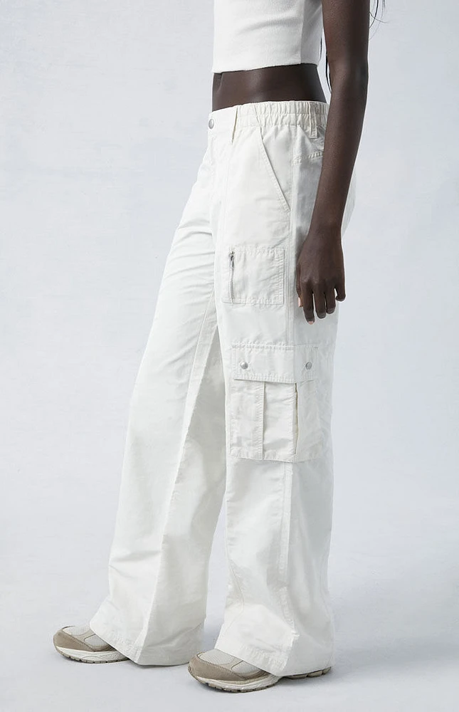 Low Rise Cargo Puddle Pants