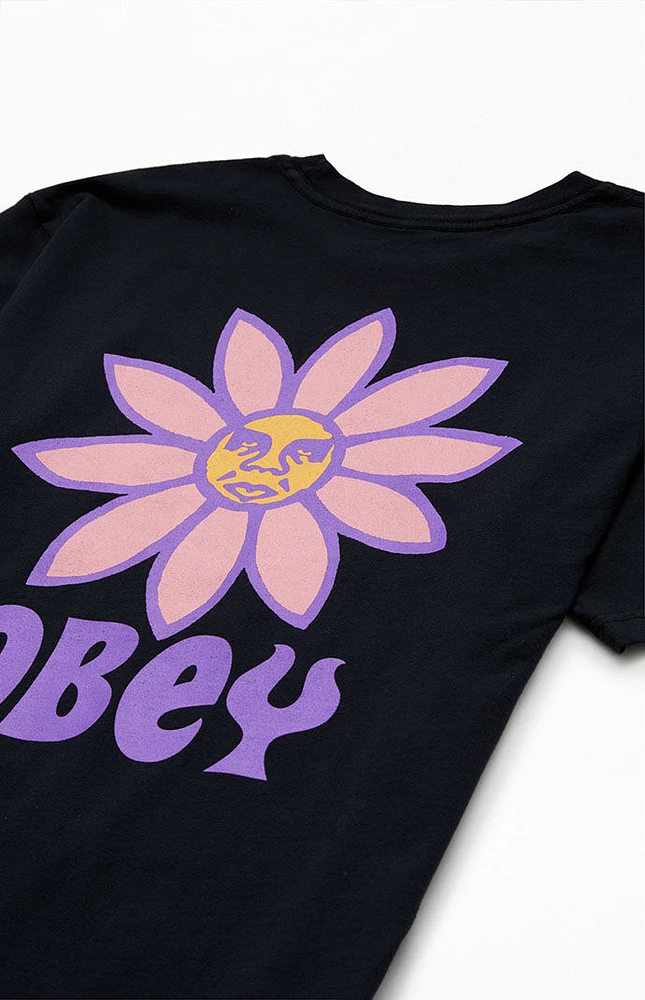 Obey Organic Peace Flowers T-Shirt