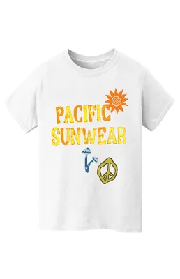 Kids Pacific Sunwear Mushroom Peace T-Shirt