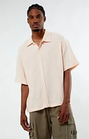 PacSun Cropped Boxy Gauze Camp Shirt