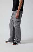 Pacsun Gray Extreme Baggy Cargo Jeans