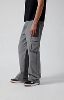 PacSun Gray Extreme Baggy Cargo Jeans