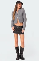 Edikted Jillian Double Zip Cardigan