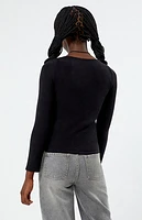 Pacsun Kids Solid Long Sleeve Ribbed Top