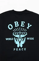 Obey Lotus With Hands T-Shirt