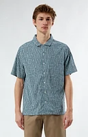 PacSun Santiago Green Camp Shirt